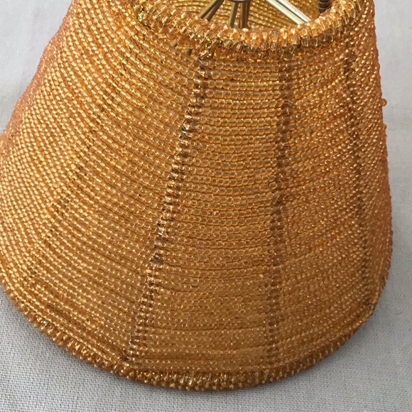 Other - 4 Gold Beaded small decorative lamp shade available sold separately